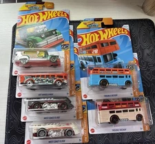 2024 Hot Wheels Fast Transit Series Set Muins #3 #1,24&5    1️⃣9️⃣