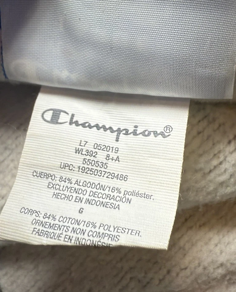 Champion Reverse Weave 超大色块作物连帽衫女式 L 码阅读 — 第 4/4 张图片