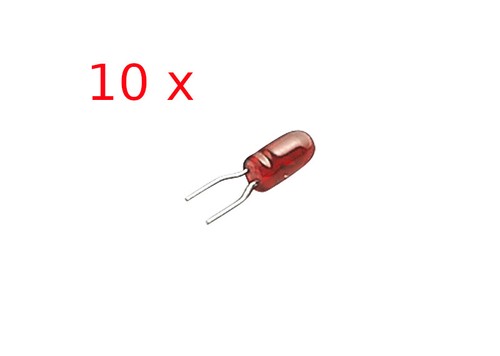 LGB E131219 Bombillas Bombillas enchufables Rojo 24V LGB, 10 unidades, NUEVO EMBALAJE ORIGINAL, 131219 | Zustand: Neu