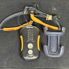 WILSON SPORTS MICRO AM/FM STEREO RADIO MODEL WSR2Y WITH HEADPHONES