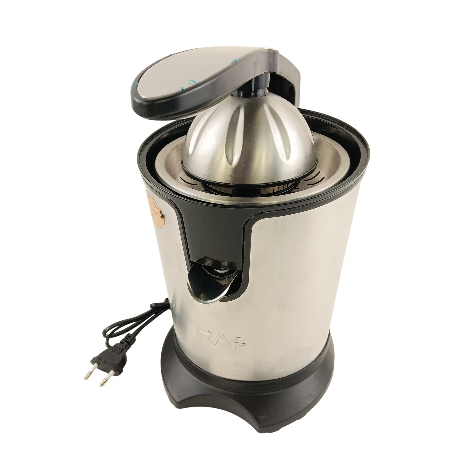 RAF R.6230 Electric Citrus Juicer Press Automatic Stainless Silver 220V EU Plug
