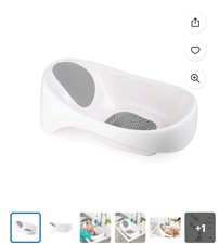 NEW Boon Soak 3 Stage Baby Bath Tub 0-18 Months White  Gray