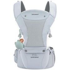 Baby Carrier with Hip Seat,All-Position Breathable Mesh Hip Seat  Carrier 0-...