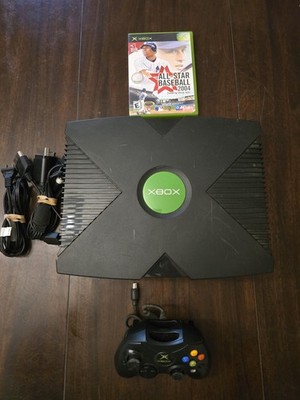 Original Microsoft XBOX  - 1 Controller + All Cords Included + 1 Game