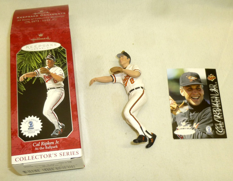 Cal Ripken Jr 1998 Hallmark Keepsake Trading Card Orioles MLB Ornament ballpark