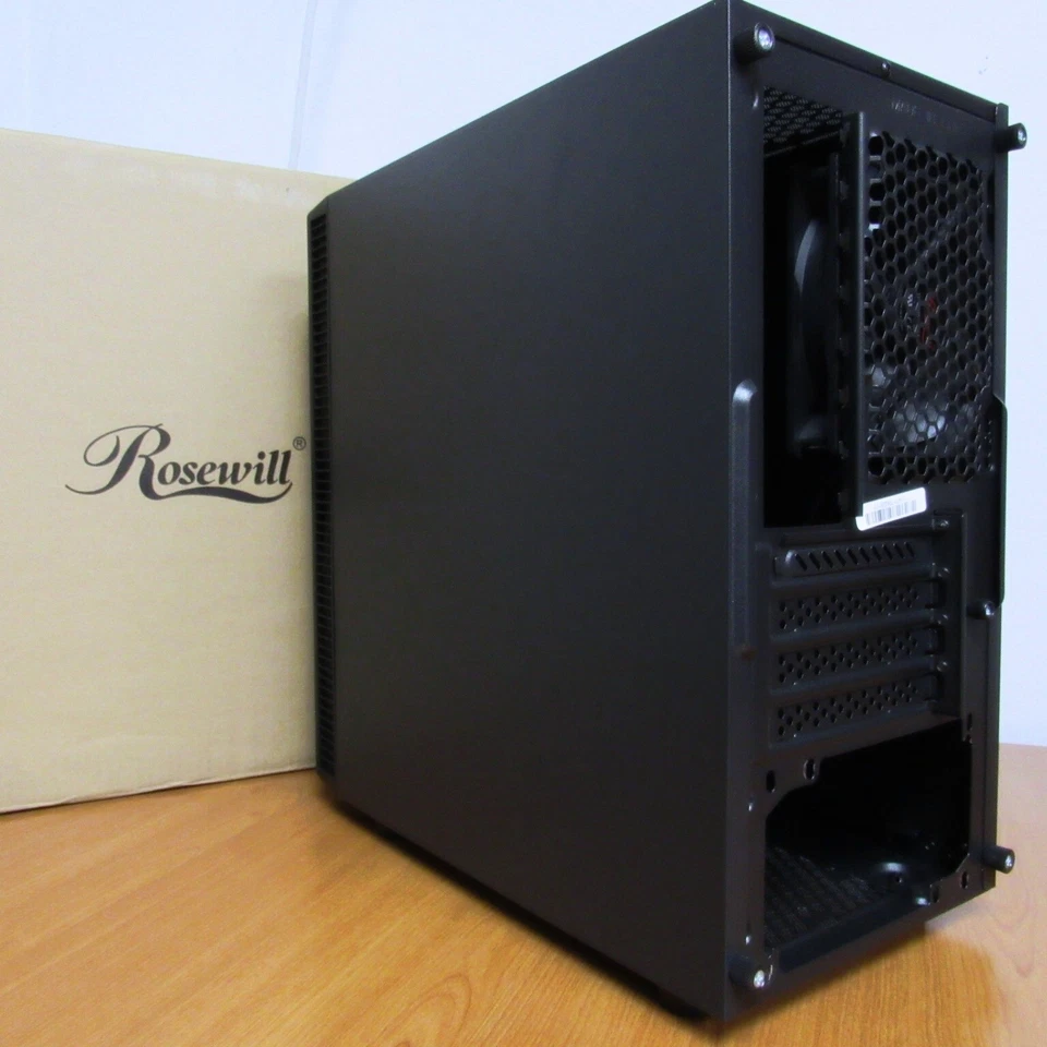 New Rosewill Model FBM-X2 Mini Tower (Micro ATX) Case w/ Solid Steel Side Panels - Image 3 of 4