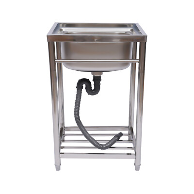One Compartment Commercial Sink Stainless Steel for Garage, Restaurant, Kitchen