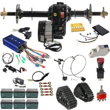 Rear Differential Axle Kit 48V 72V 1000W 1500W Electric Motor Wheels Go kart ATV
