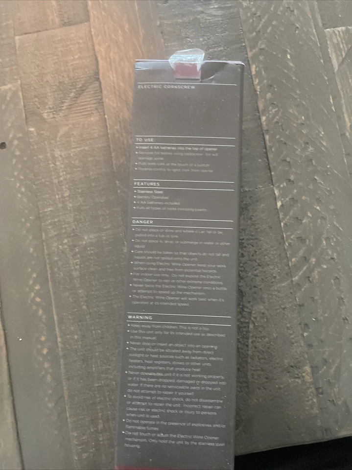 Saca-rolhas elétrico HOUDINI aço inoxidável cozinha abridor automático vinho dc7 - Imagem 3 de 4