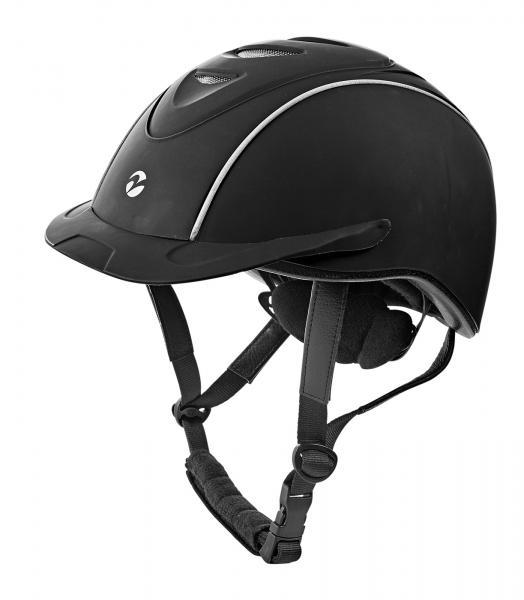 Pferdo24 Busse Reithelm Toulouse black silver stufenlos verstellbare Reitkappe Pferdo24 Busse Reithelm Toulouse black silver stufenlos verstellbare Reitkappe