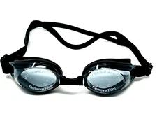 High Quality Swimming Googles Smoked UV Shield Anti Fog Lens Black Adjustable