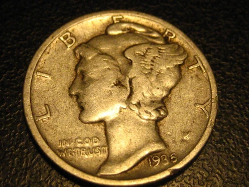 1935-P 90% Silver Mercury Head Dime VF          ^^^^^