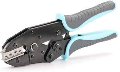 Solar PV Cable Connectors Crimping Tool - Ratcheting Wire Crimper - AWG 14-8 