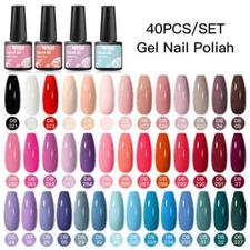 40/24Pcs Colorful Gel Nail Polish Set for Nails Soak Off UV Gel Nail Art Glitter