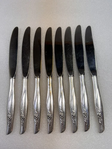 Sterling Gorham SEA ROSE HOLLOW HANDLE  BUTTER SPREADER KNIFE 9"