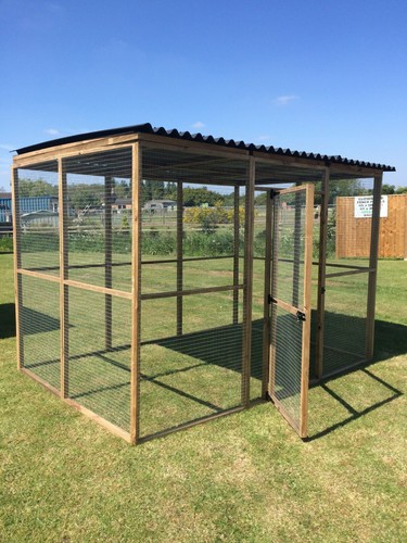 Animal Run 6FT x 9FT x 6FT Pet Run 19G Rabbit Chicken Pen Bird Aviary - Picture 2 of 28