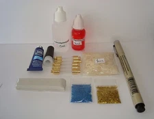Name on Rice Kit Makes 5 Bracelets 2x Oil pen 5 vial 10 gold caps NO Hardware 
