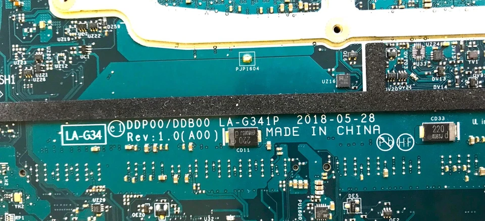 Dell Precision 5530 XPS 15 9570 Motherboard intel i7-8850H LA-G341P 0VDJMX Test - Image 4 of 4