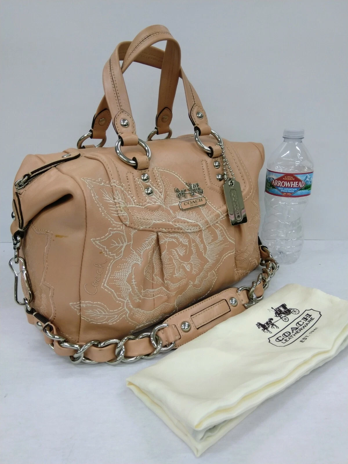 Coach Madison Rosa Antica Floreale Limitata Ed. Borsa a tracolla in pelle