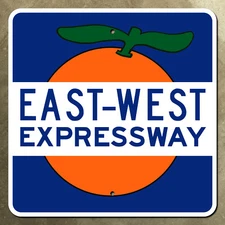 Florida East-West Expressway highway marker road sign Orlando orange 18x18