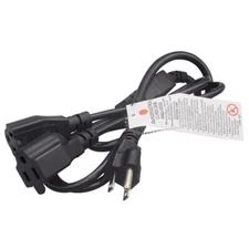 Power Cord Extension Y Splitter - 1 to 2 Way Outlet Adapter NEMA 5-15P Plug t...