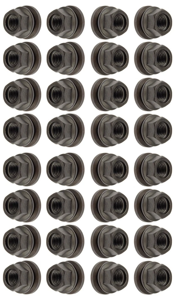 32 轮凸耳螺母带洗衣机替换福特原始设备制造商 # 611-196 M14-2.0 法兰平脸 — 第 4/4 张图片