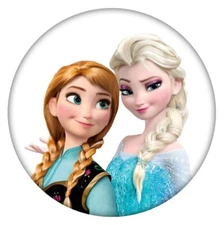 Snap Jewelry Princess Ana & Elsa Frozen Enamel 18-20mm Fits Ginger Charms Child
