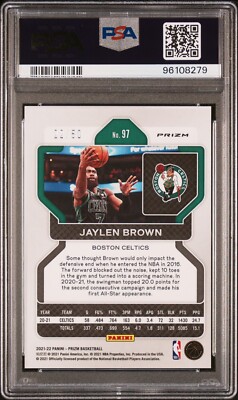 2021-22 Panini Prizm - Jaylen Brown #97 Pink Fast Break 2021-22 Panini Prizm - Jaylen Brown #97 Pink Fast Break
