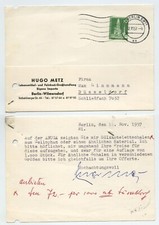 107270 - Postkarte Hugo Metz, Feinkost-Großhandlung - Berlin 12.11.1957