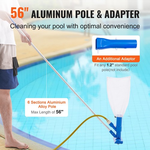 Handheld Ground Swimming Pool Vacuum Portable Jet Underwater Cleaner w/Filter Ba - Picture 8 of 13