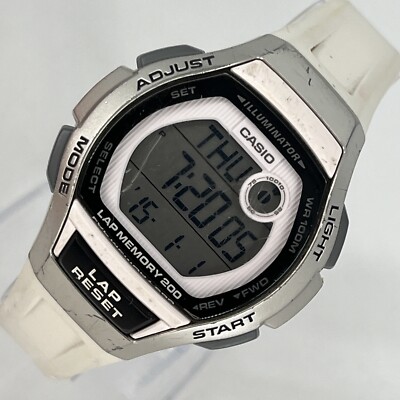 Casio Athleisure Women's Step Tracker Watch LWS-2000H White/Silver NEW BATTERY