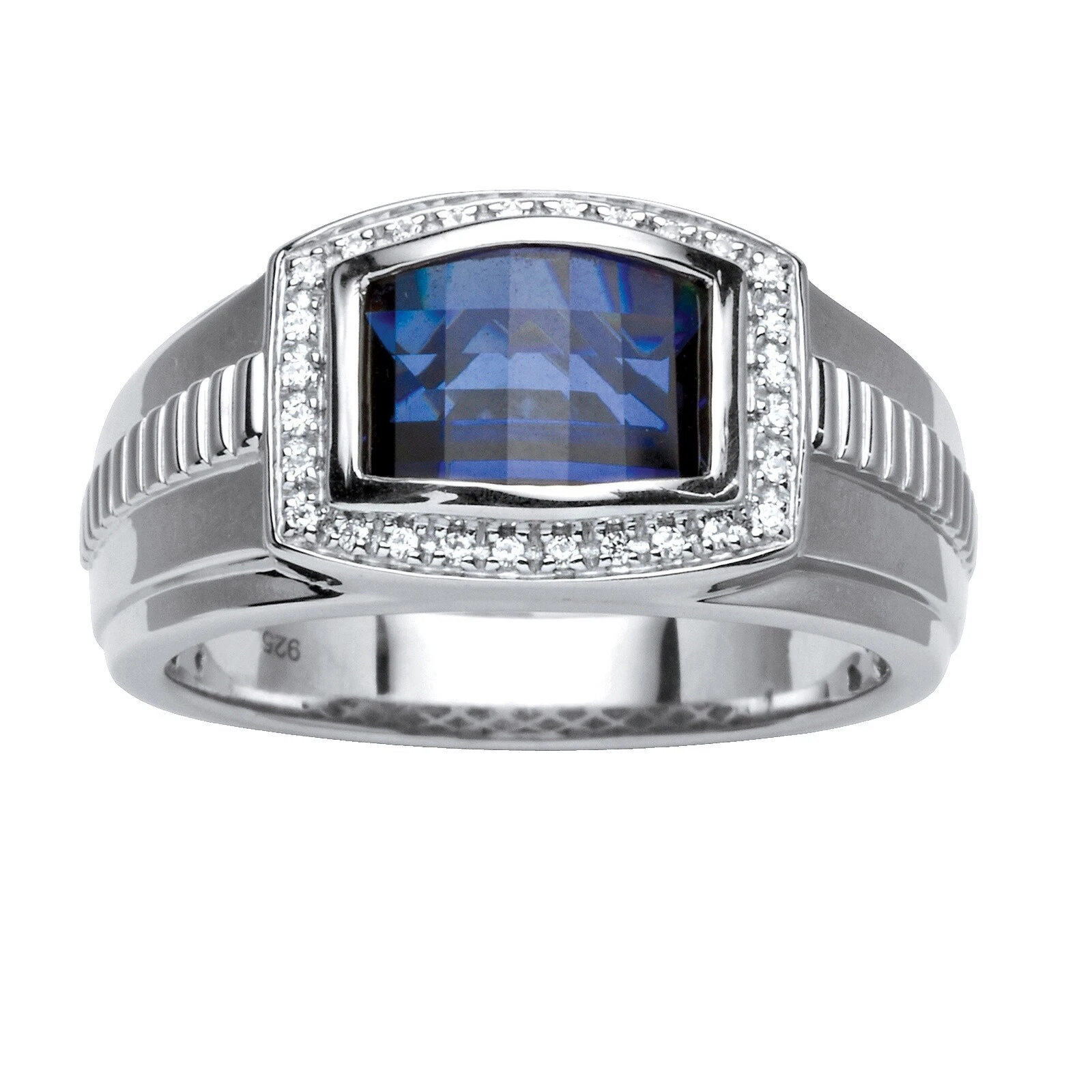 Platinum Sapphire Rings for Men
