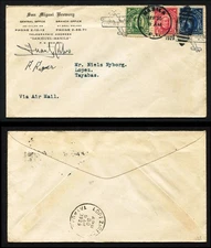 1929 Manila-Lopez Pilot-Signed Juan Calvo First Flight San Miguel Brewery Cover
