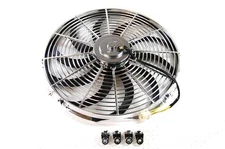 RACING POWER CO-PACKAGED 16In Electric Fan Curved Blades R1207