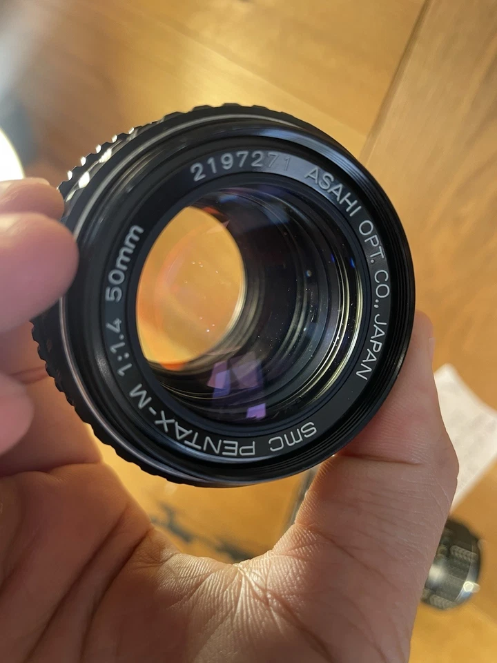 *Casi Como Nuevo ++* Lente Prime Estándar Pentax SMC Pentax M 50 mm F/1,4 de Japón Foto 4 de 4