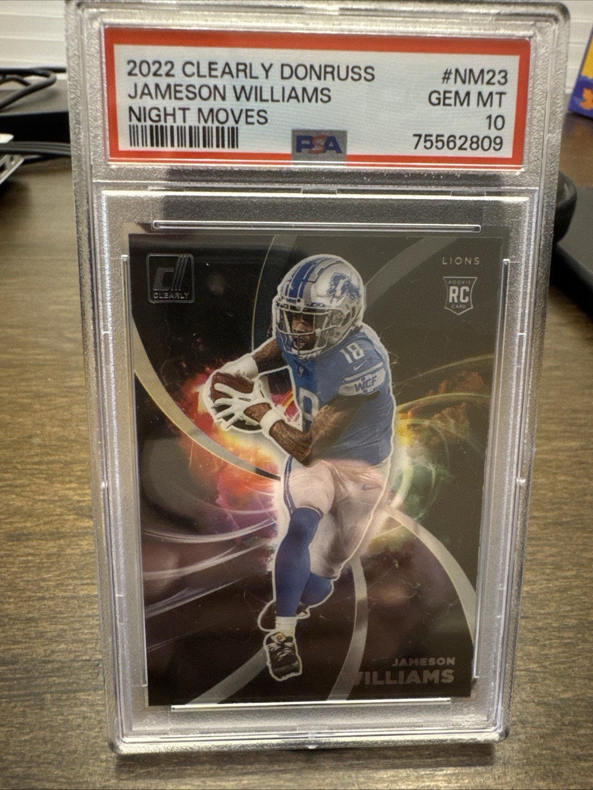 Jameson Williams Panini Clearly Donruss Night Moves #NM23 Base