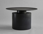 Ex display 101 Copenhagen Pillar Burned Black coffee side low steel table