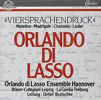 Di Lasso / Bratschke - Motetten - Cd - G3Z