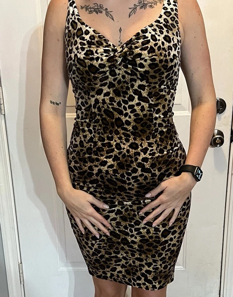 Amazing Retro Leopard Dress by Voodoo Vixen - Women’s Size Small 🔥