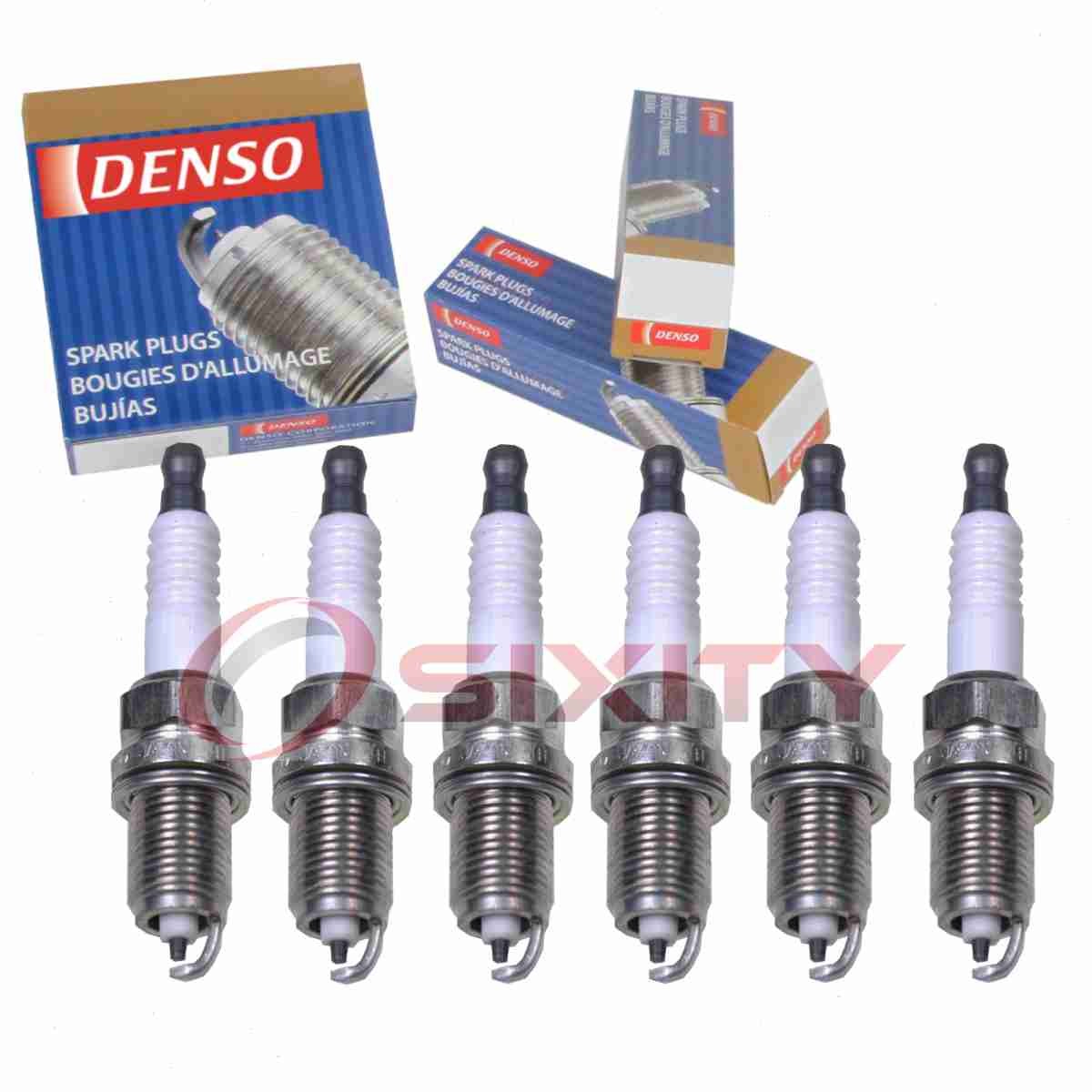 6 pc DENSO 3167 Standard Spark Plugs for KJ14CR-L11 98079-541-5G nt