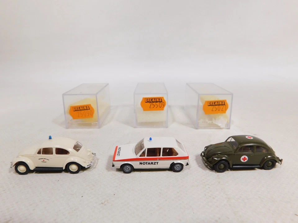 3X Brekina H0 1:87 Model 25021 BW 25090 DRK 25509 Paramedic Mint Box #DX465-0.5 - Image 2 of 4