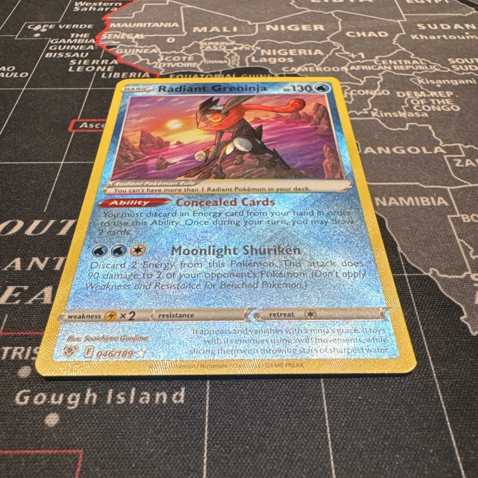 Pokémon Radiant Greninja 046/189 Holo Rare Prize Pack Series NM - Image 3 of 4