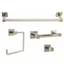 Karsen 4-Piece Bath Hardware Set in Polished Chrome