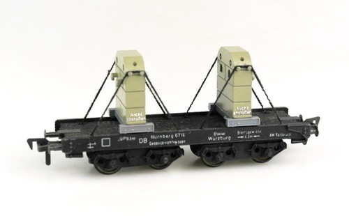 FLEISCHMANN 1496 Spur H0 Gegengewichtswagen, DB, Epoche III, OVP | Condition: Gebraucht