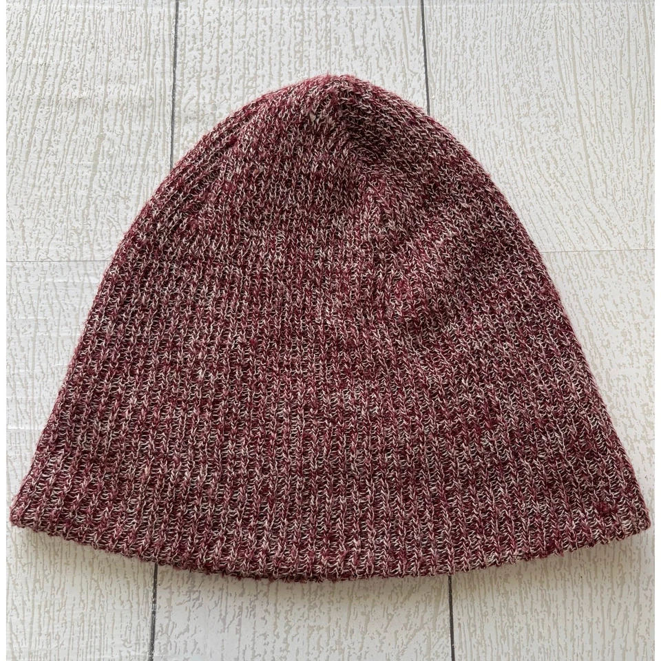 Neff темно-бордовый красный и белый вязаный Beanie зимняя шляпа унисекс - Изображение 2 из 4