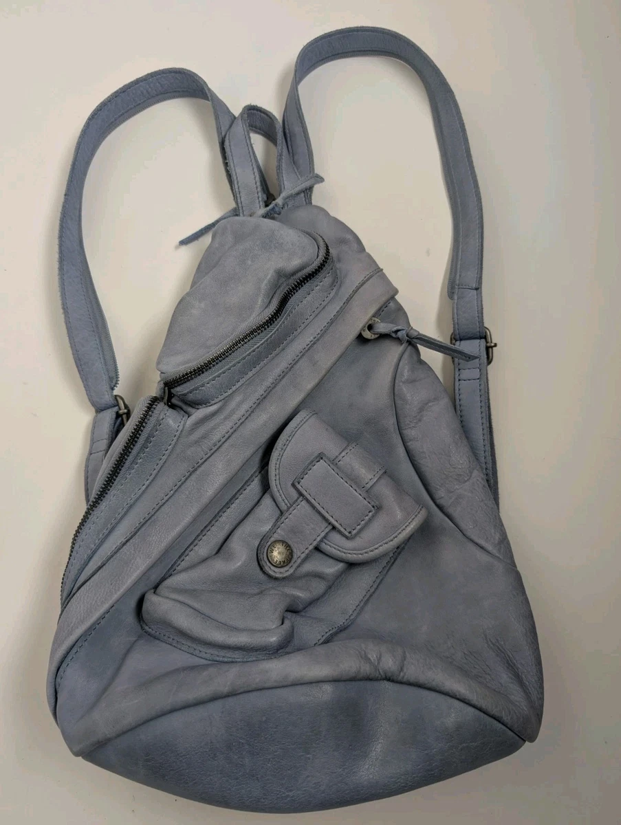 We The Free Gray Leather Backpack Brigade Leather Backpack | Free People main image 3