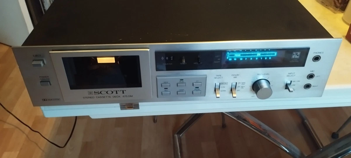 Lecteur de cassette stéréo HH SCOTT 675DM à 2 têtes