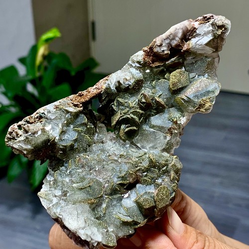 234G Natural calcite with Colorful sulfur iron Crystal quartz Mineral - Picture 16 of 21