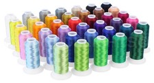 Polyester Embroidery Machine Thread Set 40 Colors 550 Yard Spools 40 Weight