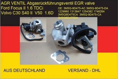 AGR VENTIL Abgasrückführungsventil EGR valve Ford  Focus II 1.6 TDCi / Volvo1.6D